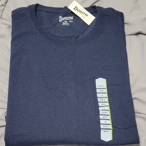 Duluth Trading Co Navy Blue Short Sleeve Tee